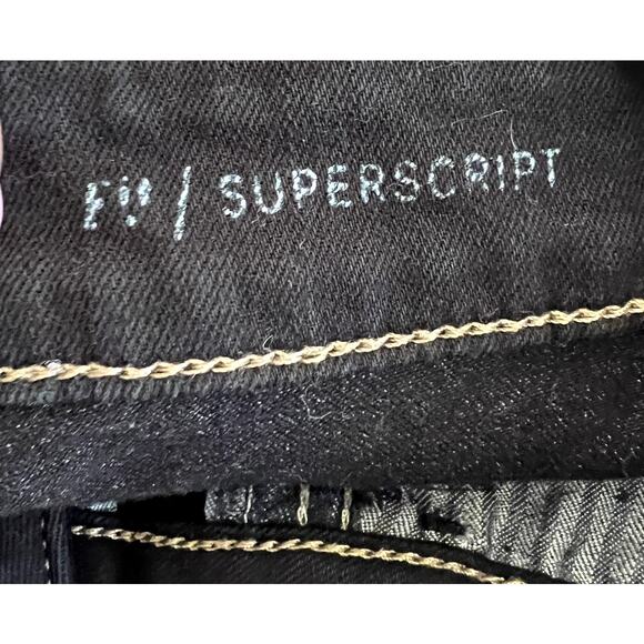 Pilcro and the Letterpress Suprescript Jeans Women Size 31 Black MADE IN USA - Picture 9 of 11
